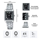 Reloj Casio Dama Modelo LTP-V007D-1B Diseño Elegante