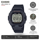 Reloj Mujer Casio Modelo LWS-2200H-1A Diseño Deportivo