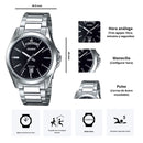 Reloj Casio Modelo MTP-1370D-1A1 Para Caballero Diseño Elegante