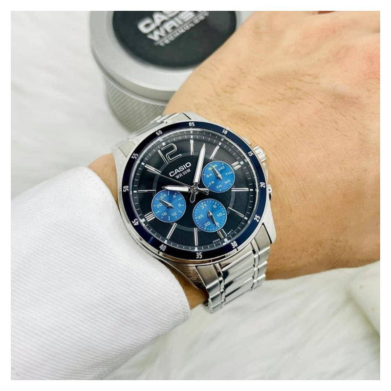 Reloj Casio Modelo MTP-1374D-2A Diseño Elegante
