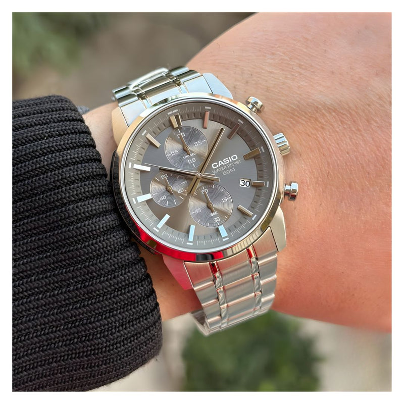 Reloj Casio MTP-E510D-8A Diseño Elegante