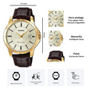 Reloj Casio MTP-V004GL-9A Diseño Elegante
