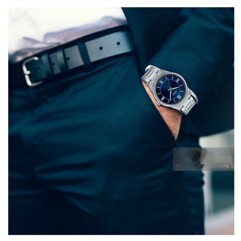 Reloj Casio Referencia MTP-V005D-2B5 Diseño Elegante