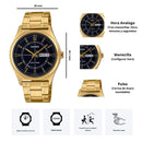 Reloj Casio Modelo MTP-V006G-1C Diseño Elegante