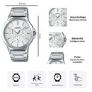 Casio Modelo MTP-V300D-7A Para Caballero Diseño Elegante