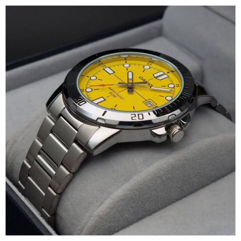 Reloj Casio Modelo MTP-VD01D-9E Diseño Deportivo