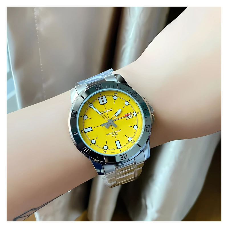 Reloj Casio Modelo MTP-VD01D-9E Diseño Deportivo