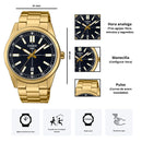 Reloj Casio MTP-VD02G-1E Diseño Casual