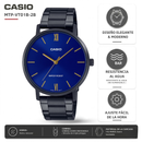 Reloj Casio Referencia MTP-VT01B-2B Para Caballero Original y Elegante