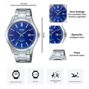 Reloj Casio MTS-115D-2A1 Diseño Elegante