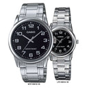 Reloj Casio En Pareja Modelo V001D-1B Diseño Elegante