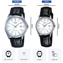 Reloj Casio En Pareja Modelo 1183E-7A Diseño Elegante