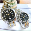 Reloj Casio En Pareja Modelo 1314SG-1A Diseño Elegante