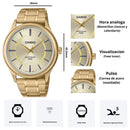 Reloj Casio Modelo LTC-100G-9E Diseño Elegante