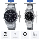 Reloj Casio En Pareja Modelo V001D-1B Diseño Elegante