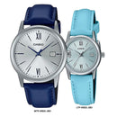 Reloj Casio En Pareja Modelo V002L-2B3 Diseño Elegante