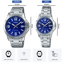 Reloj Casio En Pareja Modelo V004D-2B Diseño Elegante