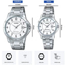Reloj Casio En Pareja Modelo V004D-7B Diseño Elegante