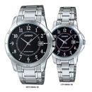 Reloj Casio En Pareja Modelo V004D-1B Diseño Elegante