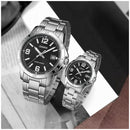 Reloj Casio En Pareja Modelo V004D-1B2 Diseño Elegante