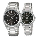 Reloj Casio En Pareja Modelo 1183A-1A Diseño Elegante