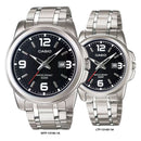 Reloj Casio En Pareja Modelo 1314D-1A Diseño Elegante