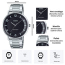 Reloj Casio Modelo MTP-VT03D-1B Diseño Casual