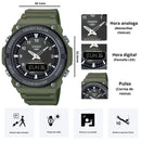 Reloj Casio Modelo AQ-S820W-3B Diseño Deportivo