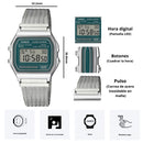 Reloj Casio Modelo A158WEM-3D Diseño Vintage
