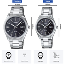 Reloj Casio En Pareja Modelo 1302D-1A1 Diseño Elegante