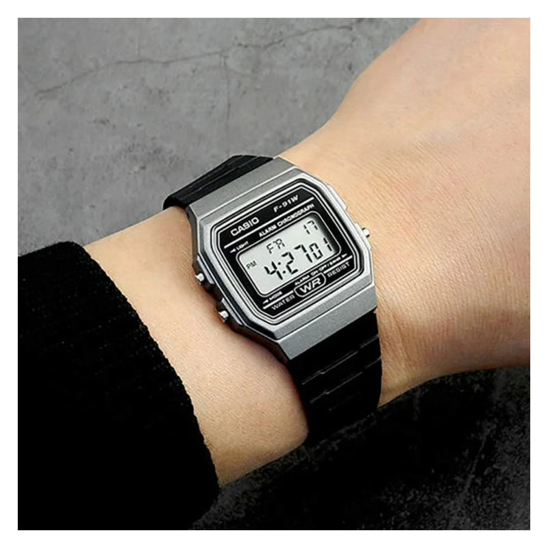 Reloj Casio F-91WM-1B Diseño Clásico