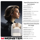 Auriculares Inalámbricos Monster XKT23 Silver