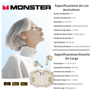 Auriculares Inalámbricos Monster XKT10 Pro Dorado