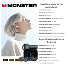 Auriculares Inalámbricos Monster XKT15 Negros