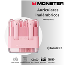 Auriculares Inalámbricos Monster XKT12 - Rosa