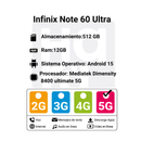 Celular INFINIX NOTE 60 ULTRA 5G 512 GB- Monza Rojo