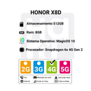 Celular Honor X8D 4G 512GB /8 GB RAM-Azul
