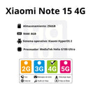 Celular Xiaomi Redmi Note 15 4G 256GB/8GB RAM - Morado