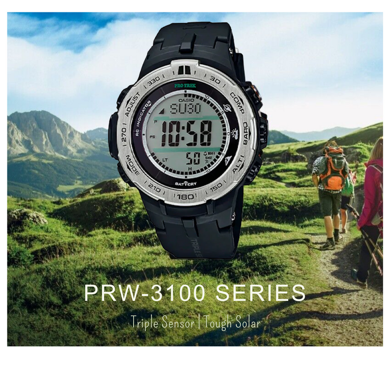 Reloj Casio PRW-3100-1DR Diseño Deportivo