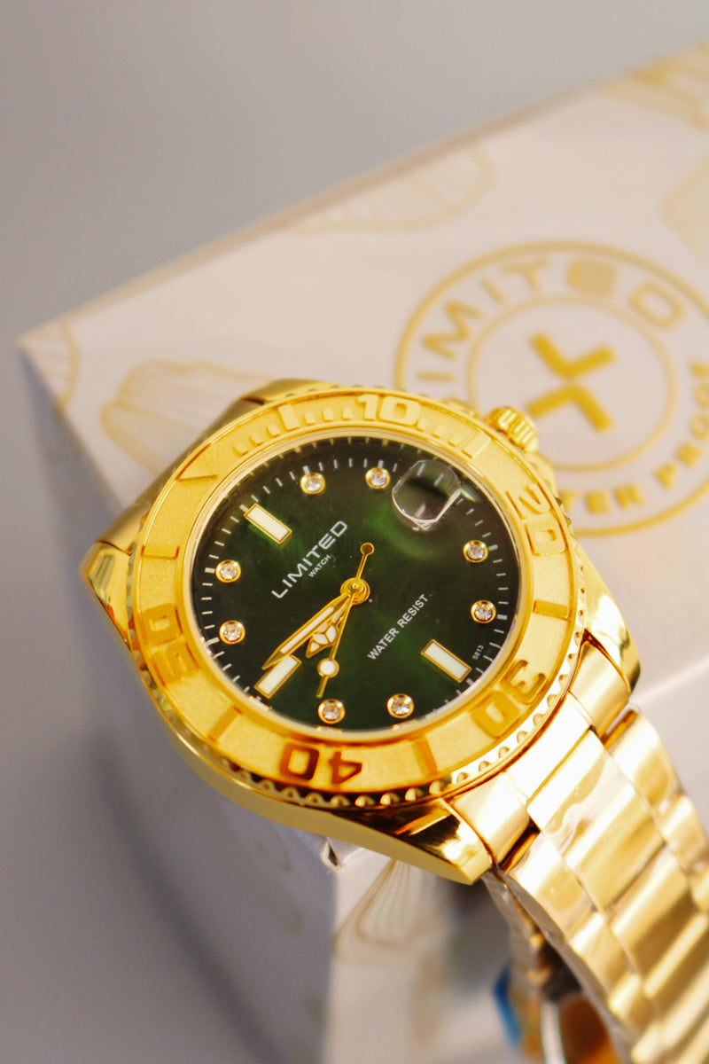 Reloj LIMITED Modelo LTP-06-41 Dama - Dorado Tablero Verde