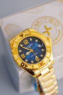 Reloj LIMITED Modelo LTP-06-41 Dama - Dorado Tablero Azul Numeros