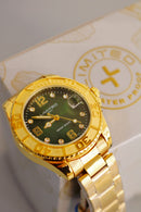 Reloj LIMITED Modelo LTP-06-41 Dama - Dorado Tablero Verde Numeros