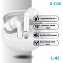 Audifonos Inalambricos G-TIDE L-42 - Blancos