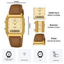 Reloj Casio Unisex AQ-230EGL-9A Diseño Vintage