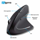 Mouse Ergonomico Inalambrico IGOMA M-4
