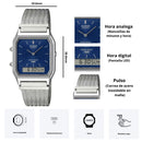 Reloj Casio Modelo AQ-230EM-2A Diseño Vintage