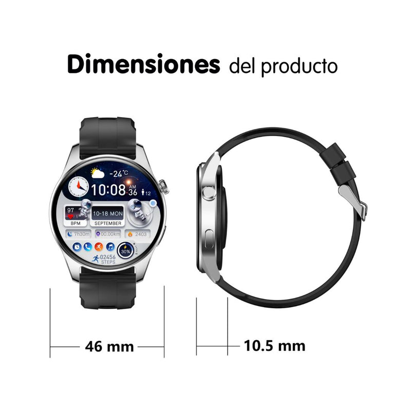 Reloj inteligente Mobulaa Modelo H4 PLUS - Negro