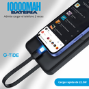 Batería Portátil 10000mAh G-TIDE EASY 1 - Blanca