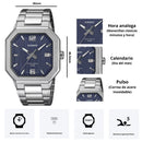 Reloj Casio Referencia MTP-B195D-2A Diseño Elegante