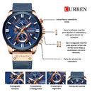 Reloj CURREN Cronografo 8346 Para Hombre - Azul/Dorado